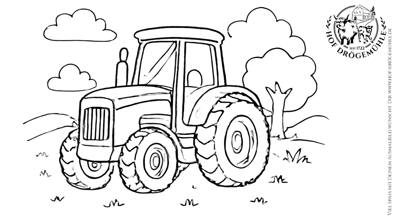 Hof Drögemühle - Malseite - Der Traktor