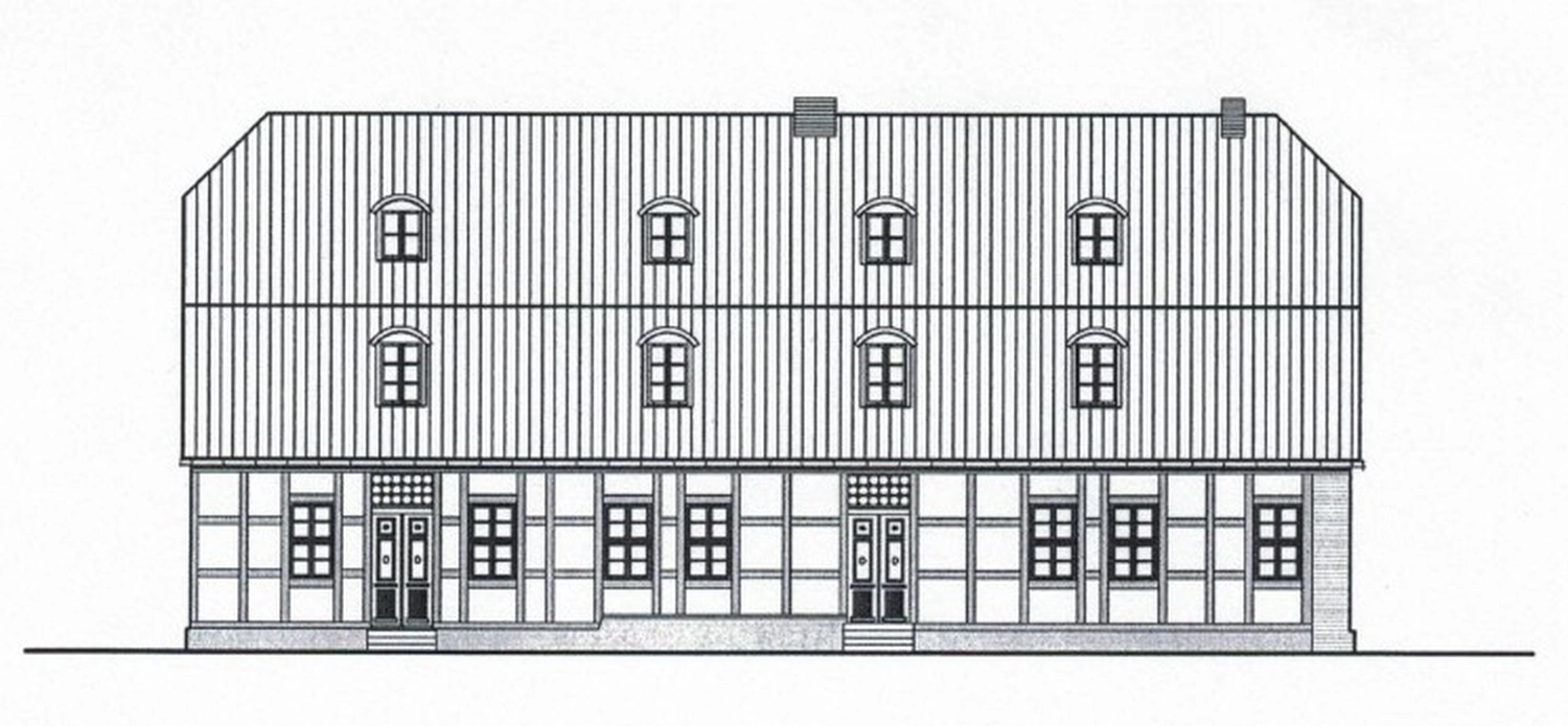 Hof Drögemühle - Landwirtschaft - Geplantes Haupthaus der Wassermühle