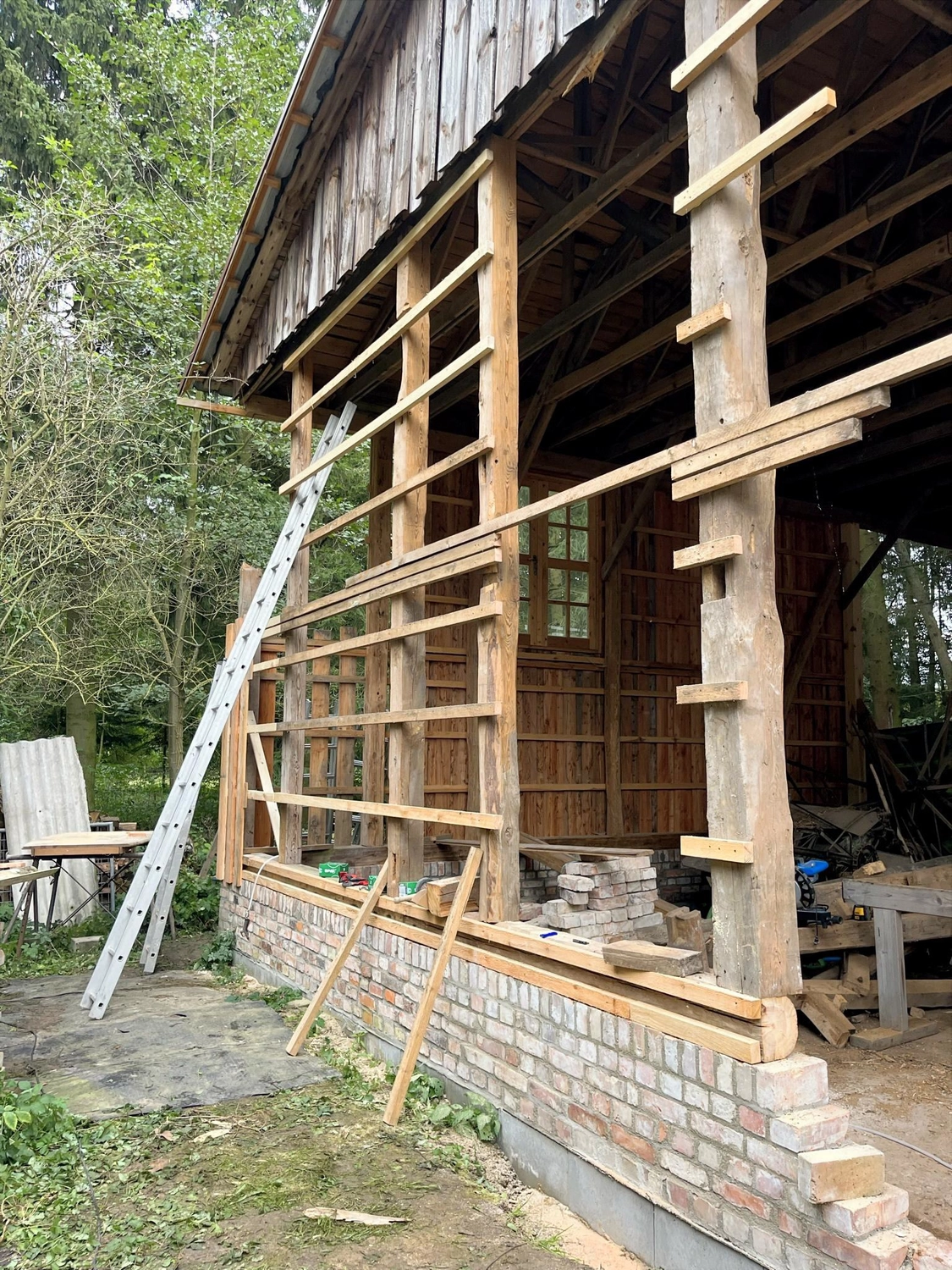 Hof Drögemühle - Landwirtschaft - Ausbau der alten Scheune