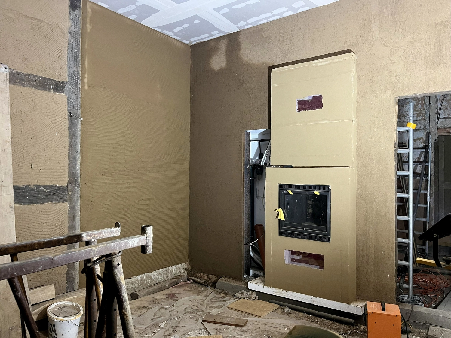 Hof Drögemühle - Landwirtschaft - Der wasserführende Kamin für die Mühle