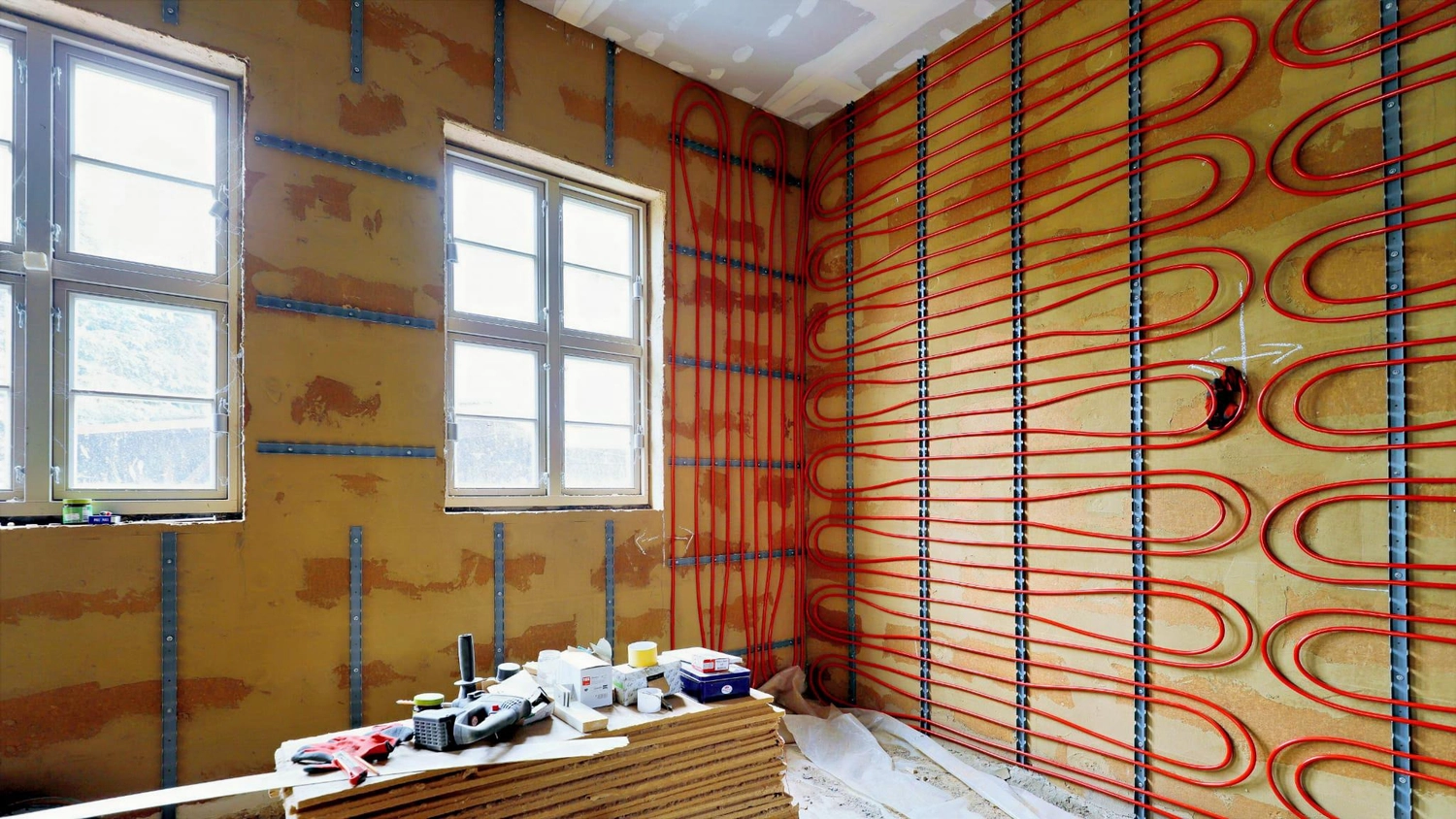 Hof Drögemühle - Landwirtschaft - Lehmarbeiten in der Mühle