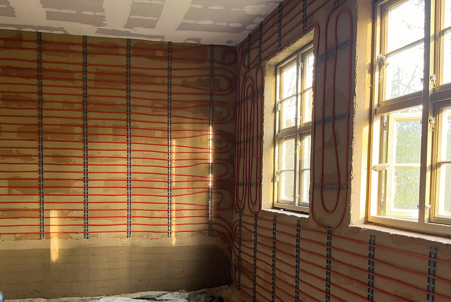 Hof Drögemühle - Landwirtschaft - Lehmarbeiten in der Mühle