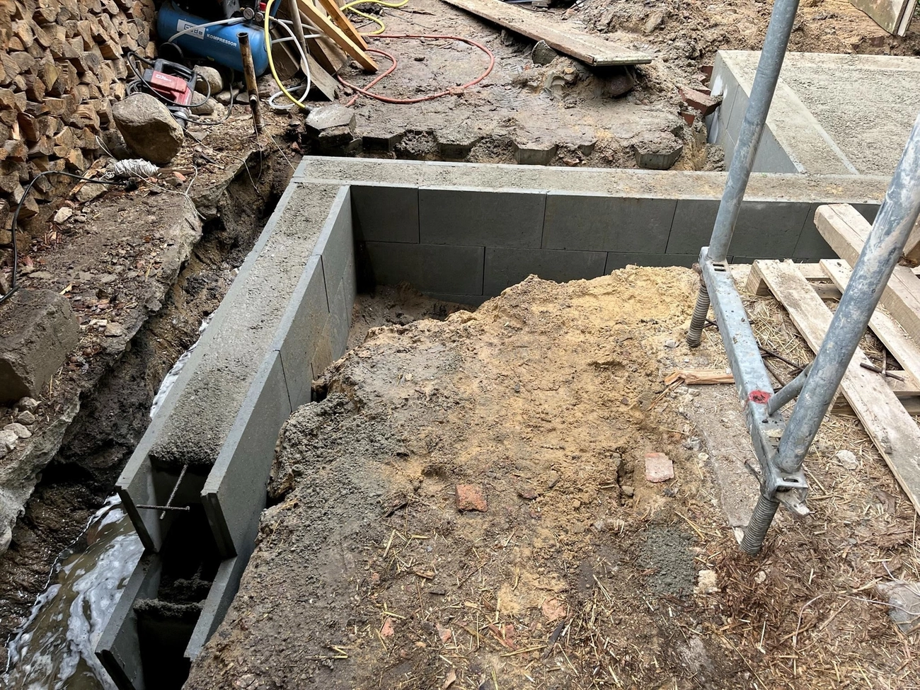 Hof Drögemühle - Landwirtschaft - Ausbau der alten Scheune